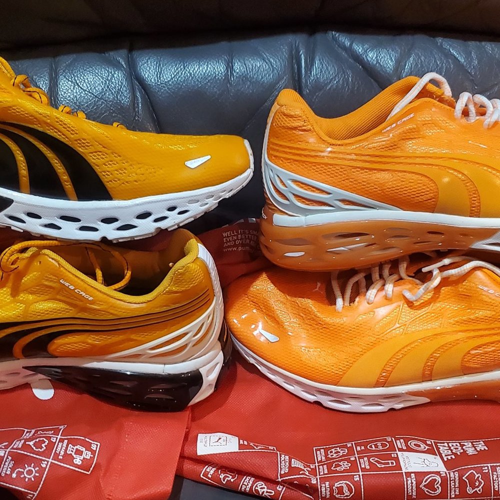 Lot of 2 NEW PUMA Sneakers MEN'S 8.5 Orange (or 1 pair for $20)